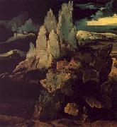 Joachim Patenier Saint Jerome in a Rocky Landscape oil painting artist